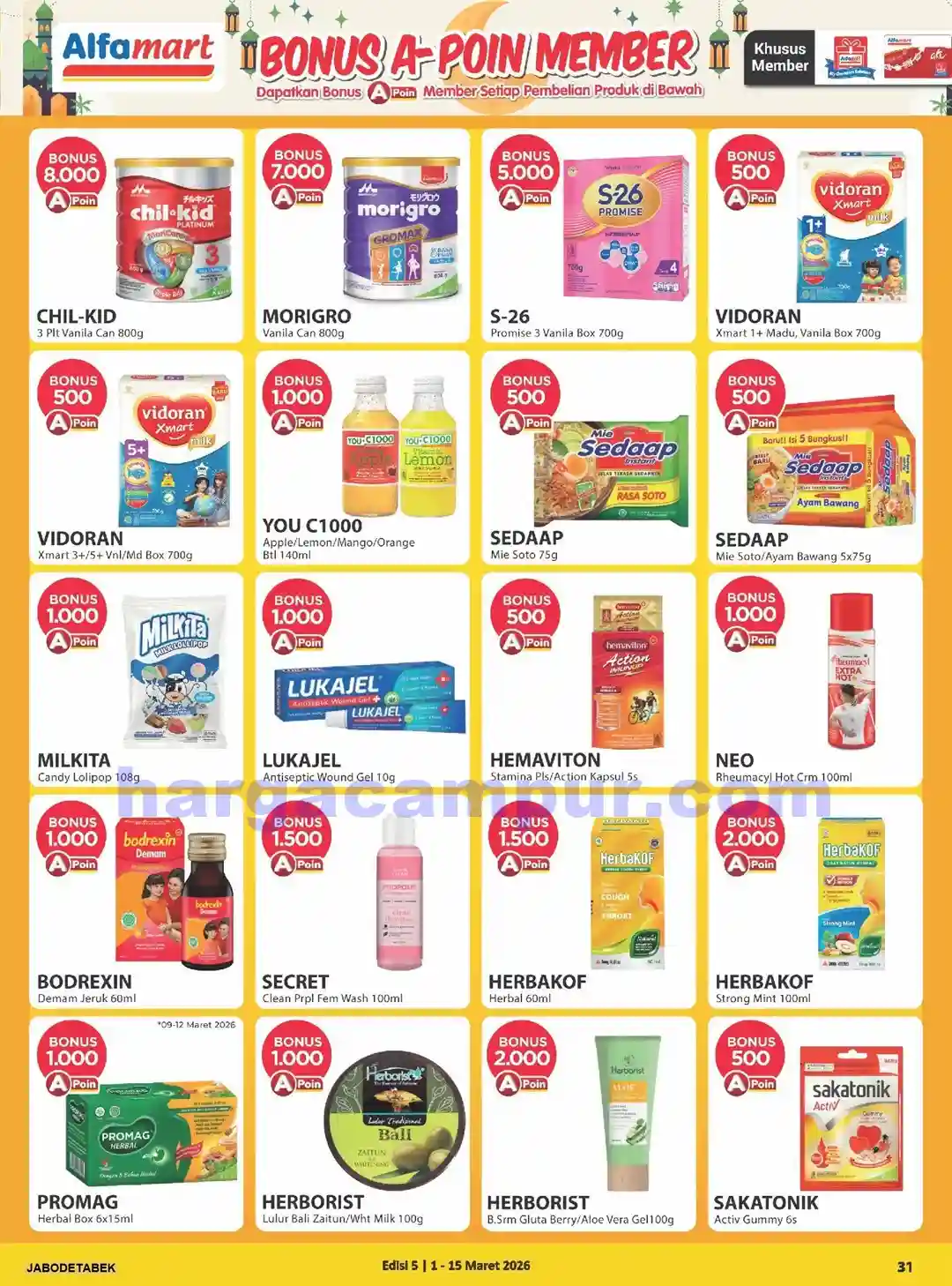 Katalog Alfamart Promo Terbaru 1 - 15 Maret 2026 31 Katalog Alfamart Promo Terbaru 1 15 Maret 2026 31
