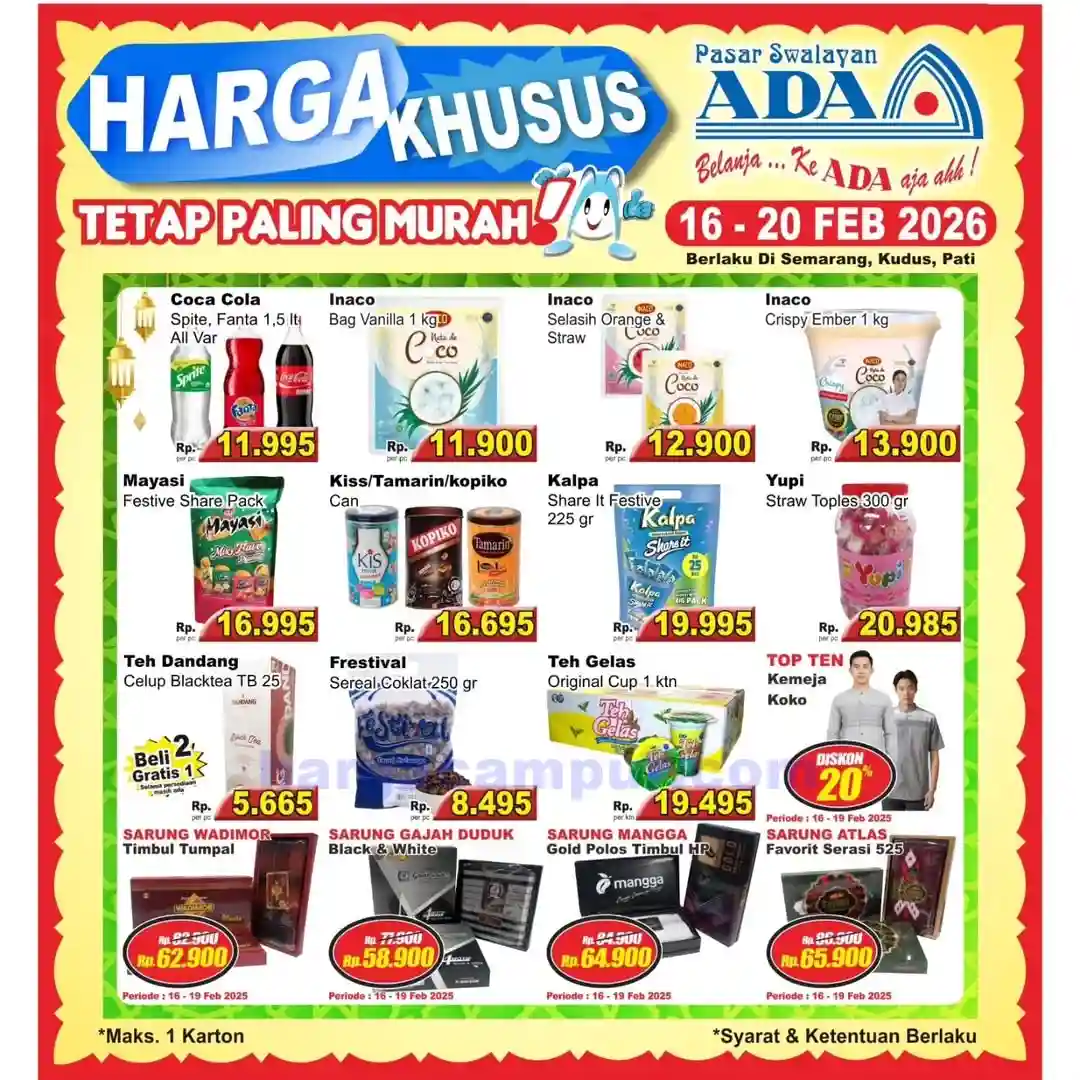Promo Ada Swalayan Weekend Terbaru 21 - 22 Februari 2026 1 Katalog Promo Ada Swalayan Weekday Terbaru 16 20 Februari 2026 16