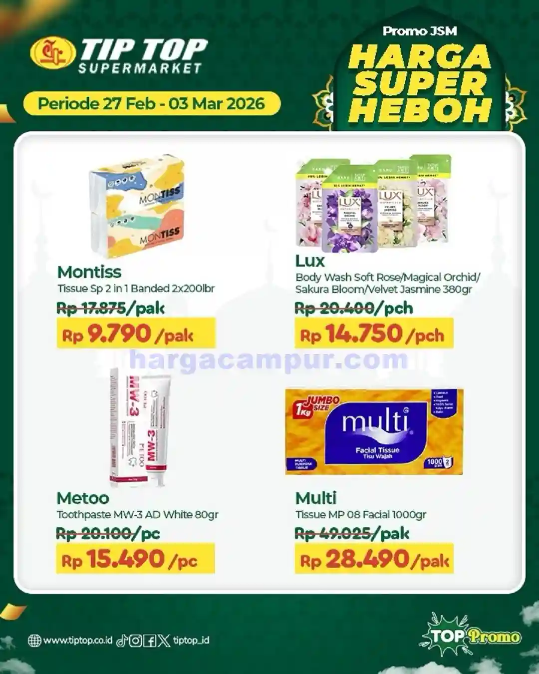 Katalog Promo JSM TIPTOP Swalayan Terbaru 27 Feb - 1 Mar 2026 9 Katalog Promo JSM TIPTOP Swalayan Terbaru 27 Februari 1 Maret 2026 2