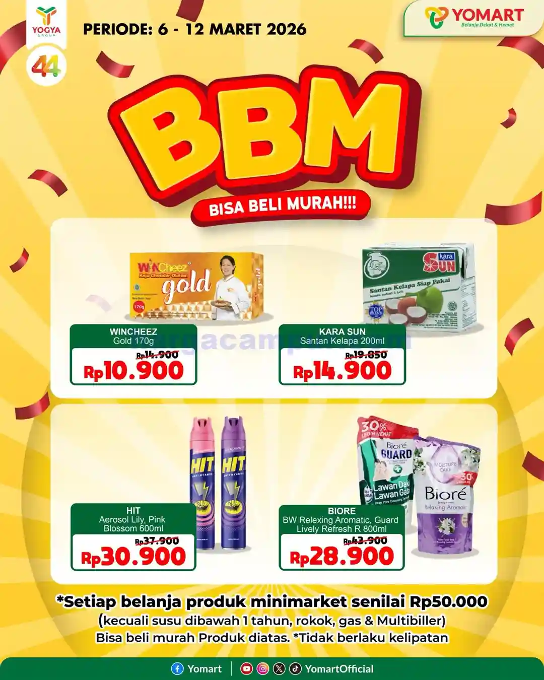 Katalog Promo Yomart Weekend Terbaru 13 - 19 Maret 2026 24 Katalog Promo Yomart Weekend Terbaru 6 - 12 Maret 2026.