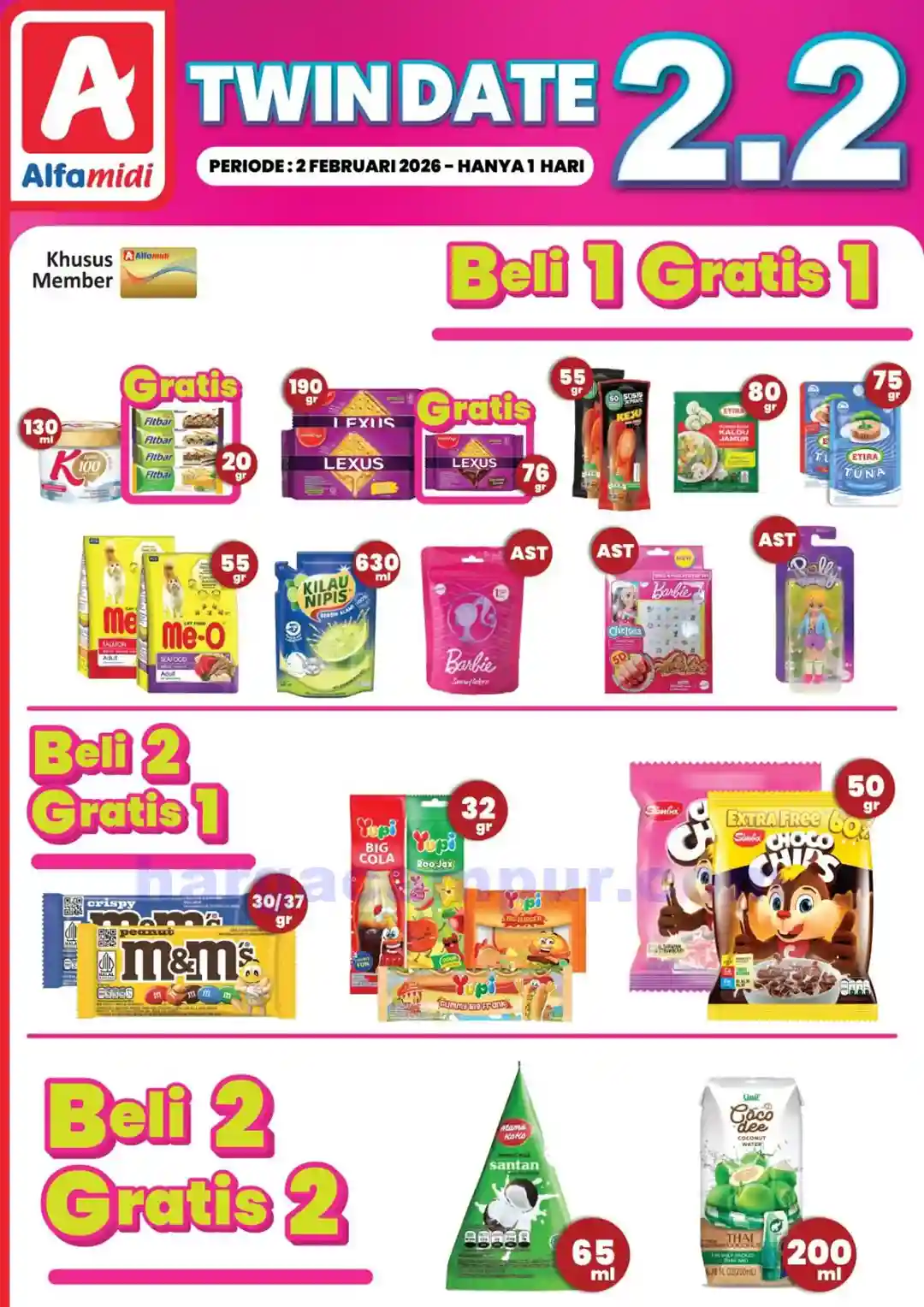 Promo Alfamidi Twin Date 2.2 Terbaru 2 Februari 2026 Hanya 1 Hari 1 Promo Alfamidi Twin Date 2.2 Terbaru 2 Februari 2025 Hanya 1 Hari 1