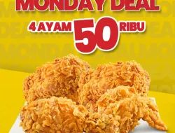 Promo CFC Monday Deal 4 Ayam Rp50.000 Berlaku Setiap Senin