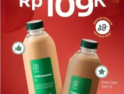Promo Fore Coffee Imlek Lunar Deals 16 – 17 Februari 2026, 2 Botol 1 Liter Rp109.000