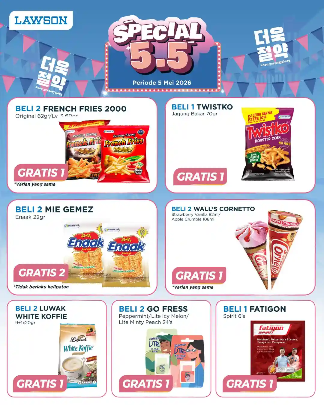 Promo Lawson Harga Spesial 5.5 Terbaru 5 Mei 2026 1 Promo Lawson Harga Spesial 5.5 Terbaru 5 Mei 2026