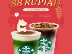 Promo Starbucks Imlek Hoki Minuman Kedua Rp 88 Berlaku 13–17 Februari 2026