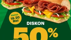 Promo Subway Diskon 50% Sandwich Kedua Berlaku 20 Mei 2026 4 Promo Subway Diskon 50% Sandwich Kedua Berlaku 20 Mei 2026