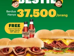 Promo Subway Spesial 2.2 Paket Sandwich dan Minuman Rp37.500