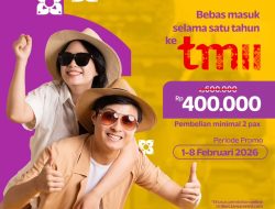 Promo TMII Annual Pass Spesial Payday Rp400.000, Berlaku 1–8 Februari 2026