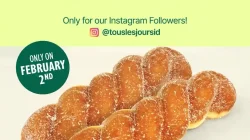 Promo TOUS les JOURS 2.2 Sale, Twist Donut Buy 1 Get 1 Berlaku 2 Februari 2026 2 Promo TOUS les JOURS 2.2 Sale Twist Donut Buy 1 Get 1 Berlaku 2 Februari 2026
