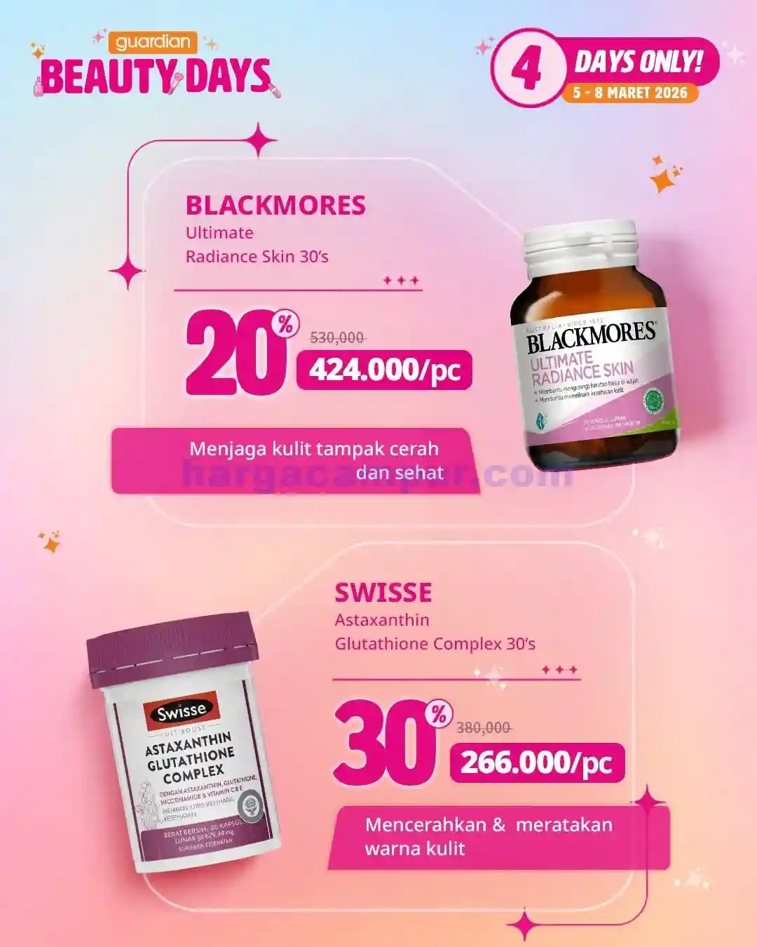 Katalog Harga Promo Guardian Terbaru 13 - 19 Maret 2026 11 Katalog Promo Guardian Beauty Days Terbaru 5 8 Maret 2026 11