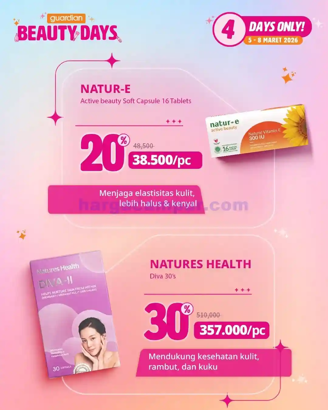 Katalog Harga Promo Guardian Terbaru 13 - 19 Maret 2026 12 Katalog Promo Guardian Beauty Days Terbaru 5 8 Maret 2026 12