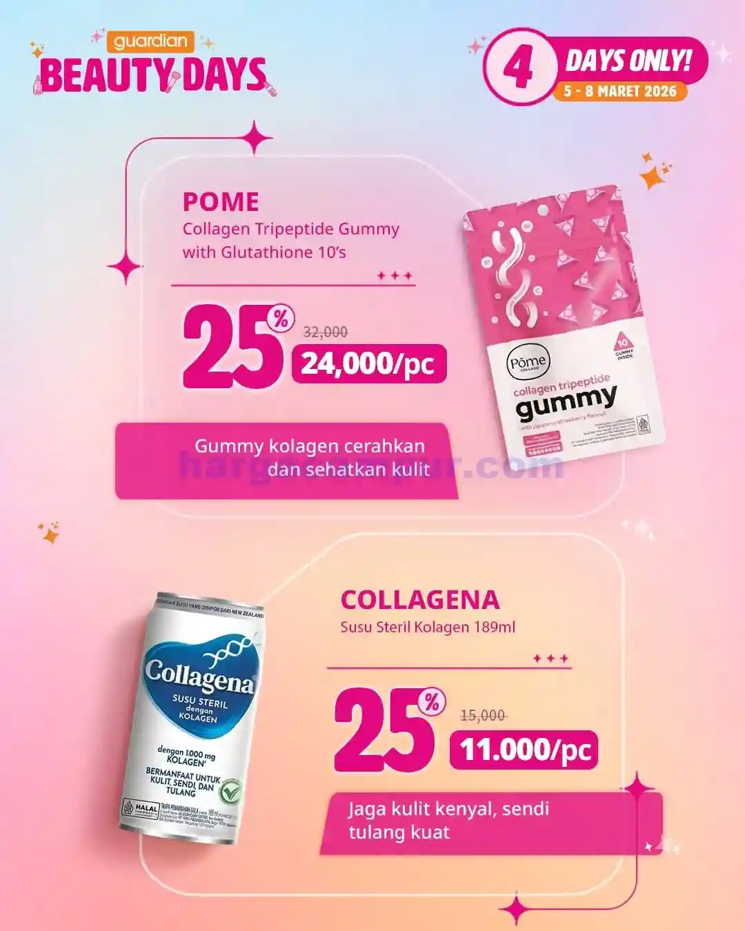 Katalog Harga Promo Guardian Terbaru 13 - 19 Maret 2026 13 Katalog Promo Guardian Beauty Days Terbaru 5 8 Maret 2026 13