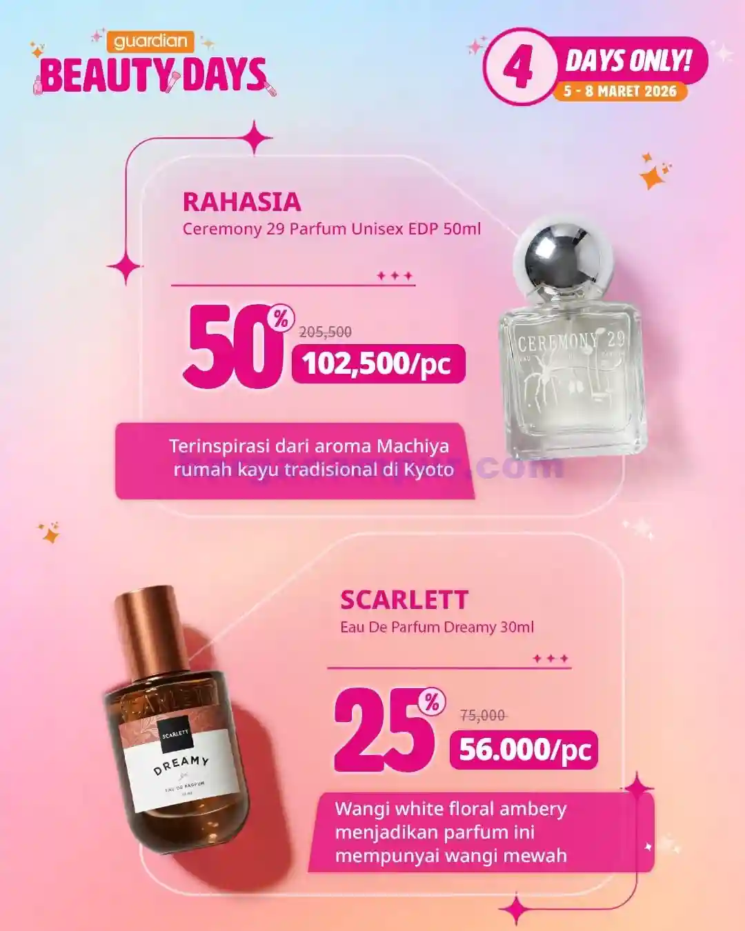 Katalog Harga Promo Guardian Terbaru 13 - 19 Maret 2026 3 Katalog Promo Guardian Beauty Days Terbaru 5 8 Maret 2026 3