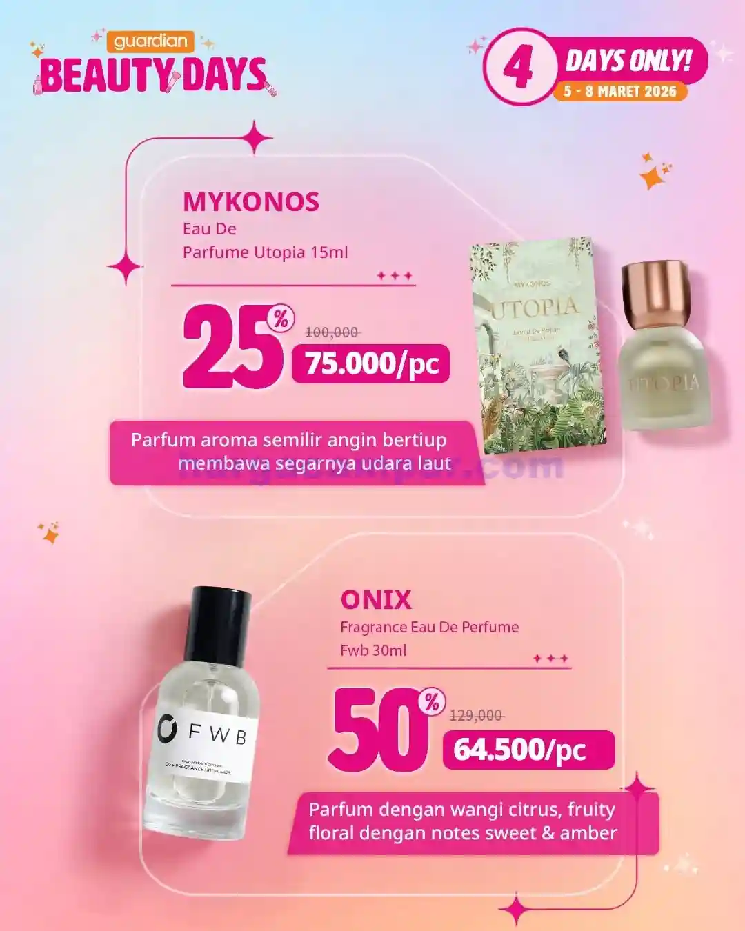 Katalog Harga Promo Guardian Terbaru 13 - 19 Maret 2026 4 Katalog Promo Guardian Beauty Days Terbaru 5 8 Maret 2026 4