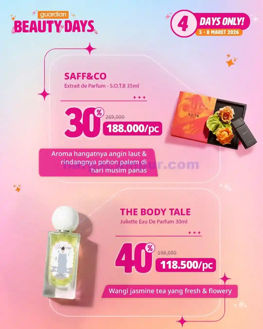 Katalog Harga Promo Guardian Terbaru 13 - 19 Maret 2026 7 Katalog Promo Guardian Beauty Days Terbaru 5 8 Maret 2026 7