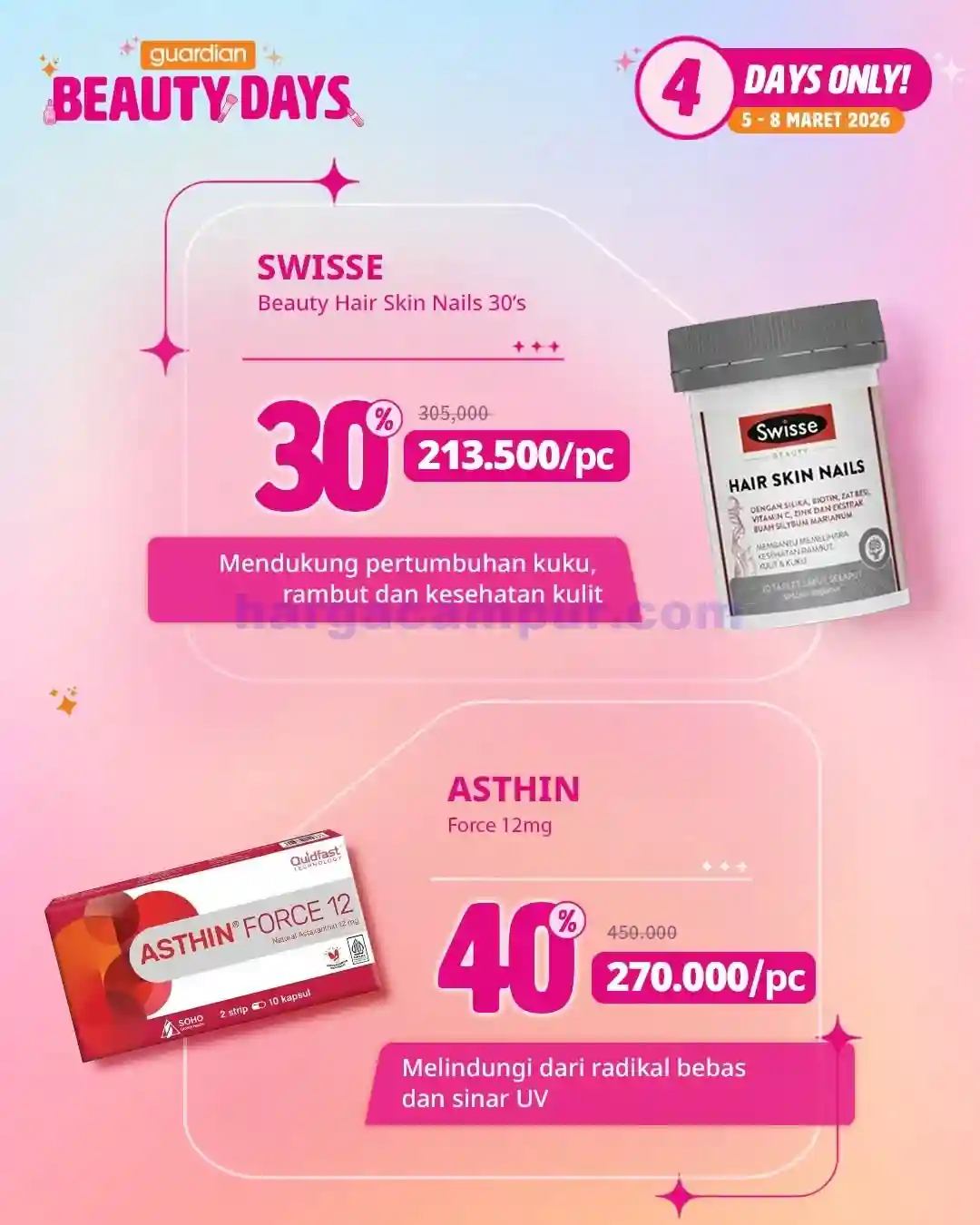 Katalog Harga Promo Guardian Terbaru 13 - 19 Maret 2026 9 Katalog Promo Guardian Beauty Days Terbaru 5 8 Maret 2026 9