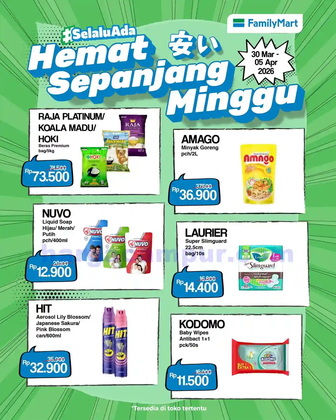 Katalog Promo JSM FamilyMart Terbaru 3 - 5 April 2026 1 Katalog Promo JSM FamilyMart Terbaru 30 Maret - 5 April 2026.