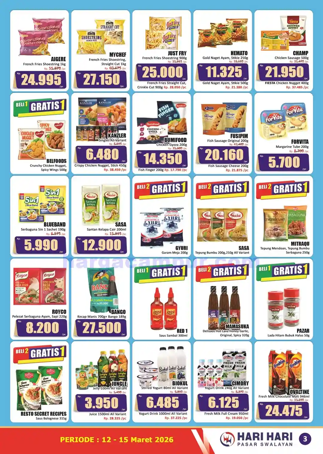 Promo KJSM Hari Hari Pasar Swalayan 12 - 15 Maret 2026 3 Katalog Promo KJSM HARI HARI Pasar Swalayan 12 15 Maret 2026 3