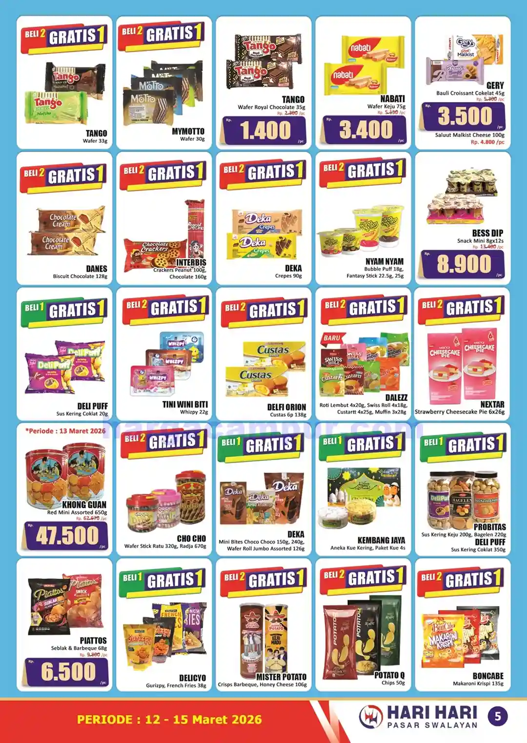 Promo KJSM Hari Hari Pasar Swalayan 12 - 15 Maret 2026 5 Katalog Promo KJSM HARI HARI Pasar Swalayan 12 15 Maret 2026 5