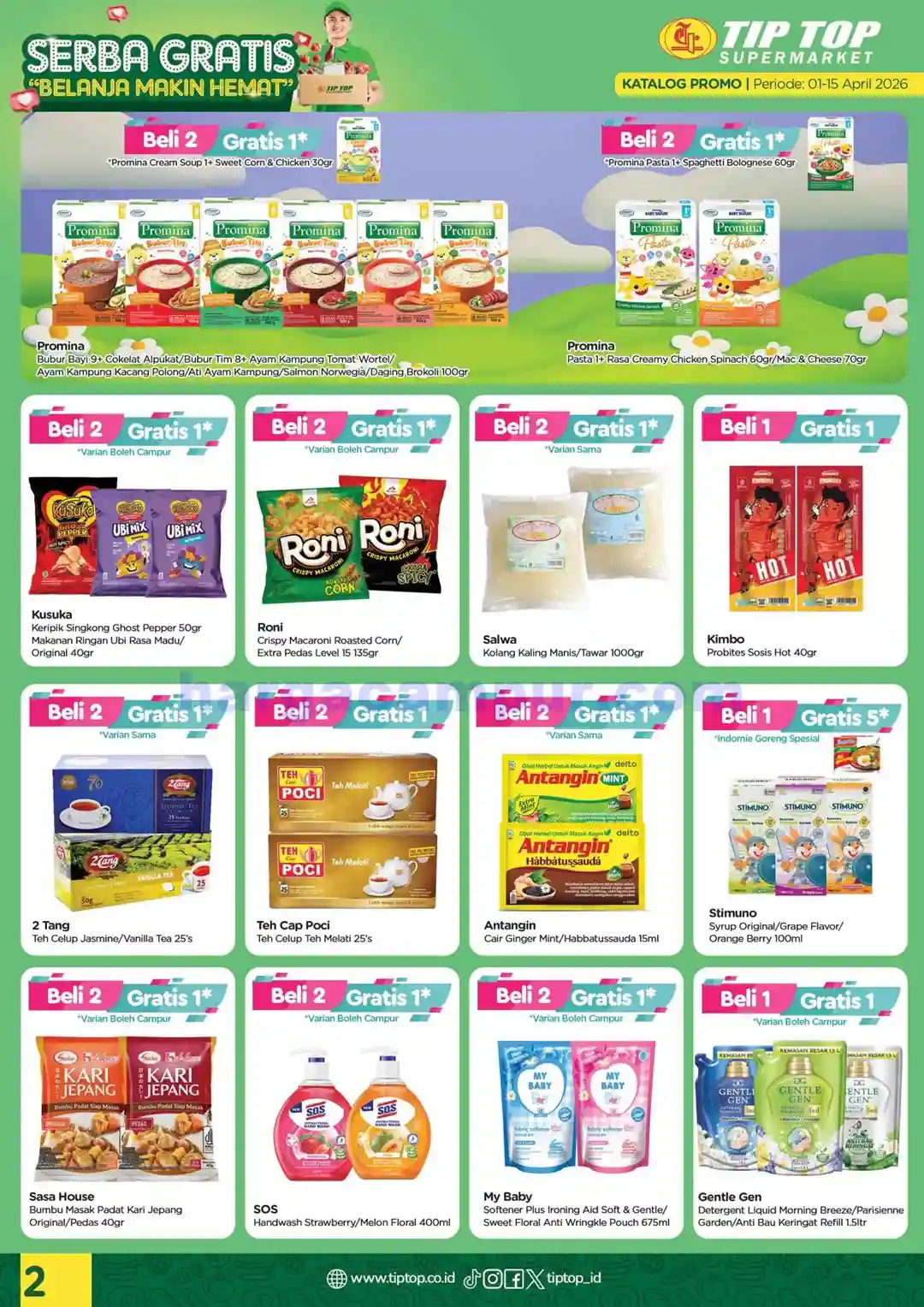 Katalog Promo TIPTOP Swalayan Terbaru 1 - 15 April 2026 2 Katalog Promo TIPTOP Swalayan Terbaru 1 15 April 2026 2
