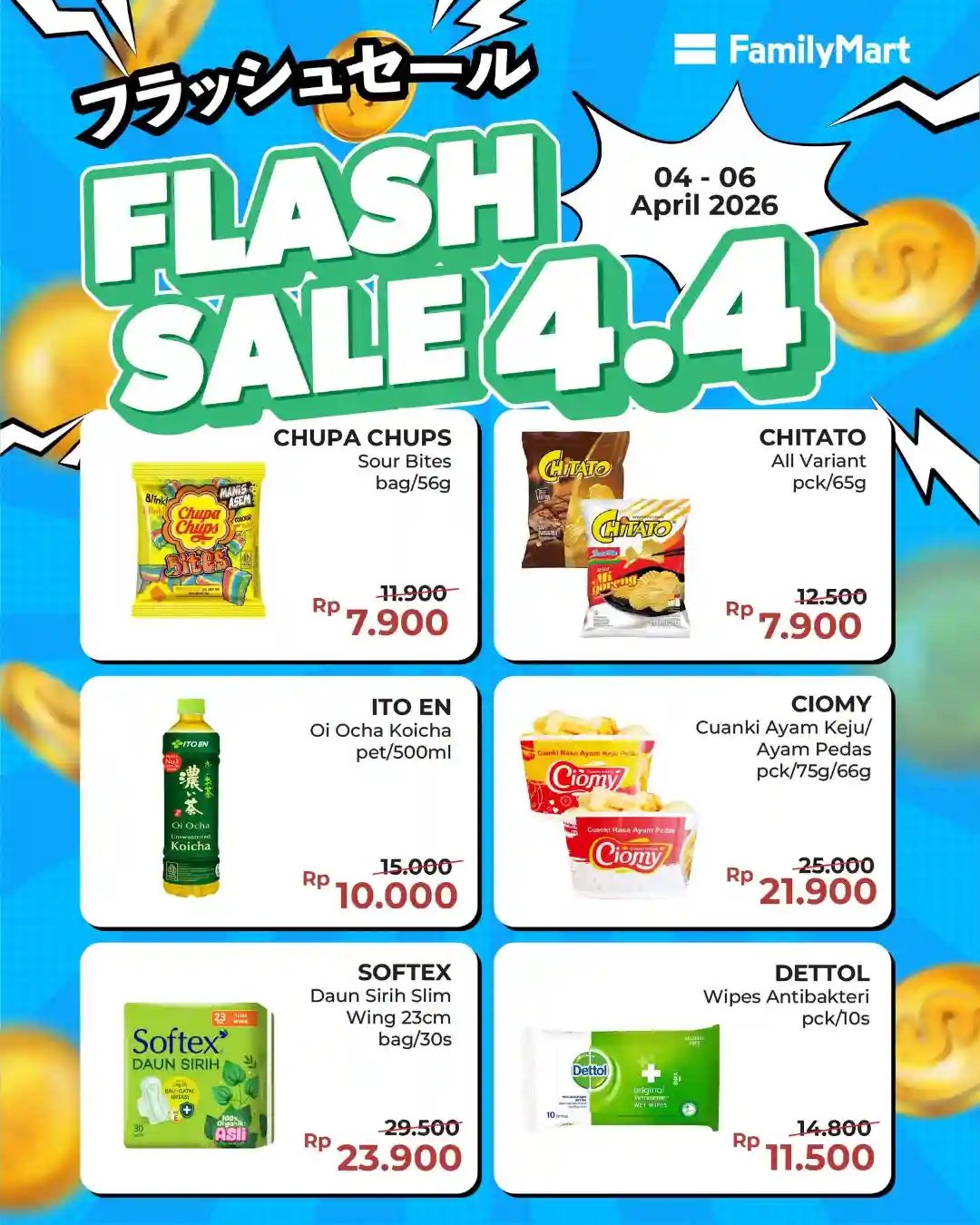 Promo FamilyMart Spesial Flash Sale 4.4 Harga Mulai 7 Ribuan 2 Promo FamilyMart Spesial Flash Sale 4.4 Harga Mulai 7 Ribuan (1)