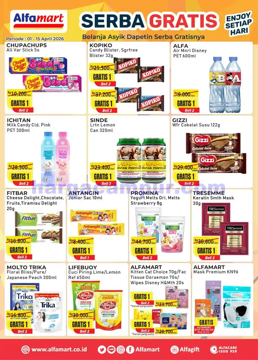 Promo Serba Gratis Alfamart Terbaru 1 - 15 April 2026 1 Promo Serba Gratis Alfamart Terbaru 1 - 15 April 2026.