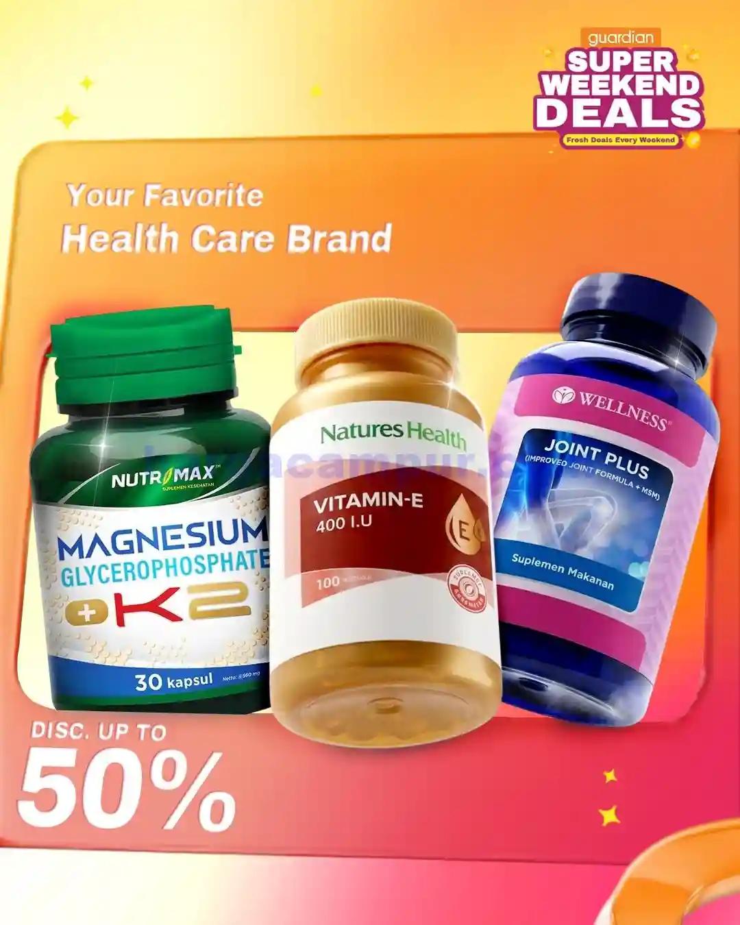 Katalog Harga Promo Guardian Terbaru 16 - 22 April 2026 14 Katalog Promo Guardian Super Weekend Deals 9 12 April 2026 2