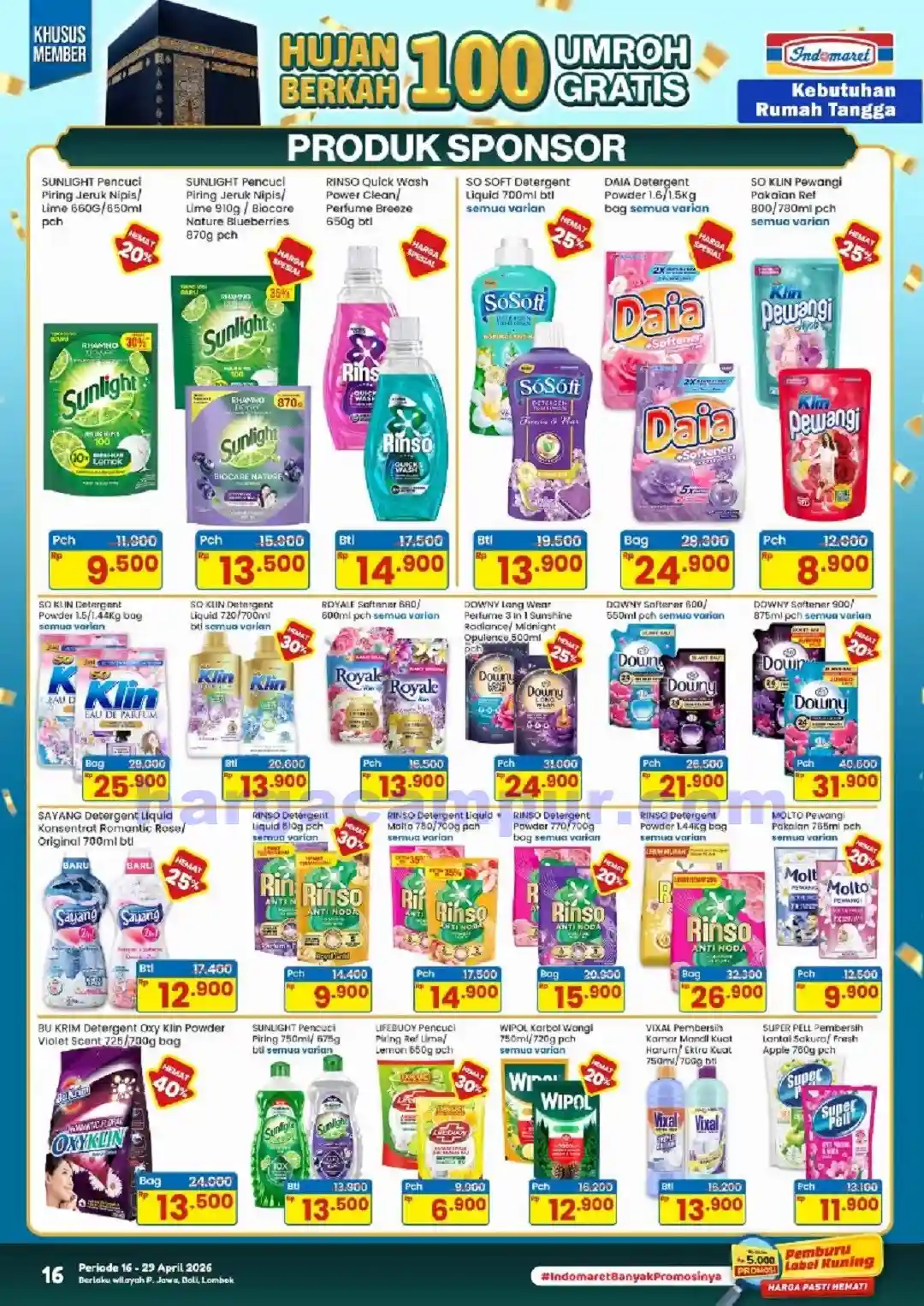 Katalog Indomaret Promo Terbaru 16 - 30 April 2026 16 Katalog Promo Indomaret Terbaru 16 29 April 2026 16