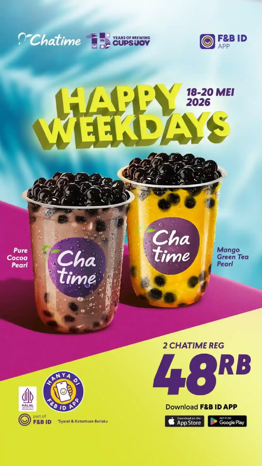 Promo Chatime Happy Weekday 2 Minuman Hanya 48 Ribu 1 Promo Chatime Happy Weekday 2 Minuman Hanya 48 Ribu