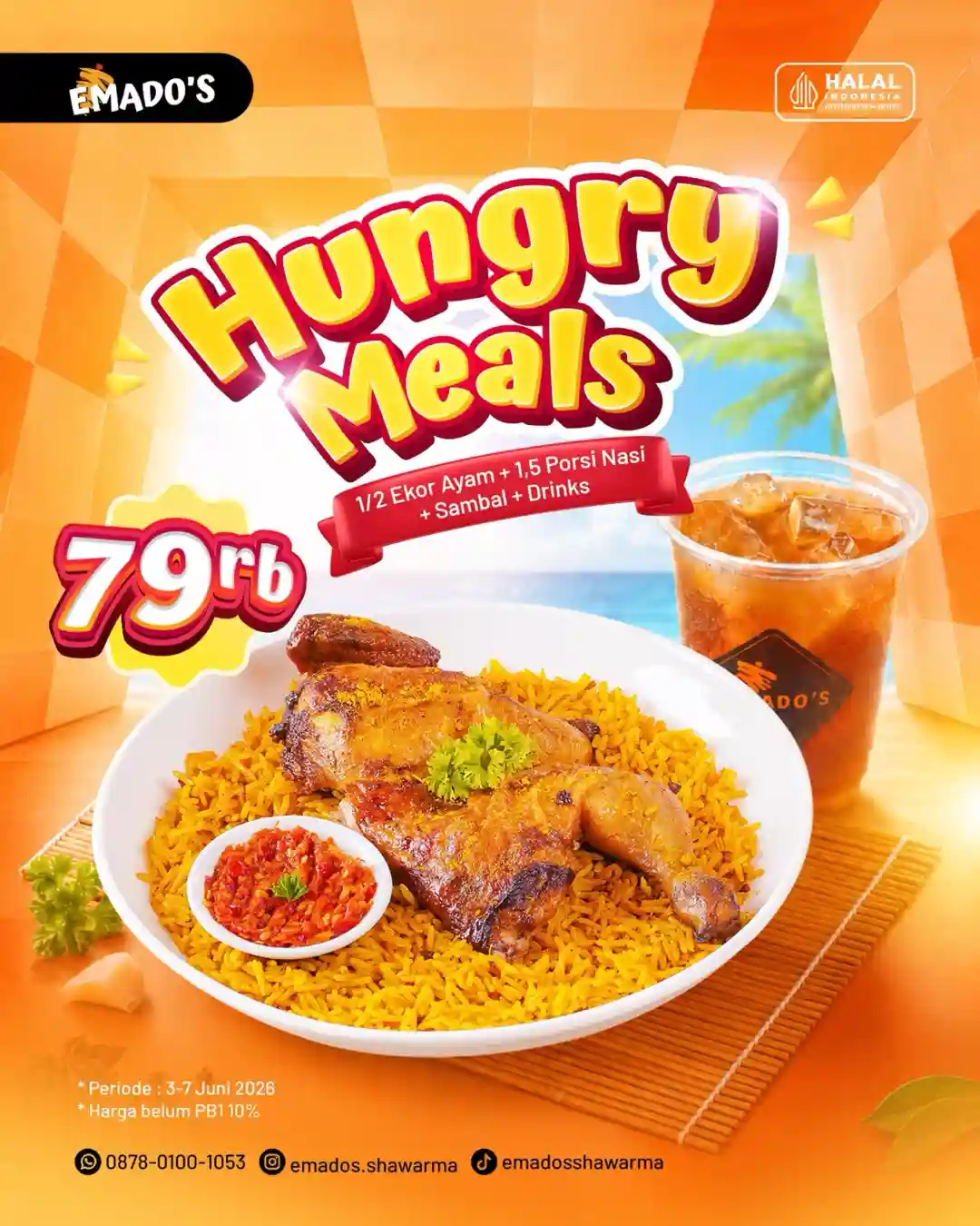 Promo Emados Shawarma Spesial HUNGRY MEALS Hanya 79 Ribu 1 Promo Emados Shawarma Spesial HUNGRY MEALS Hanya 79 Ribu