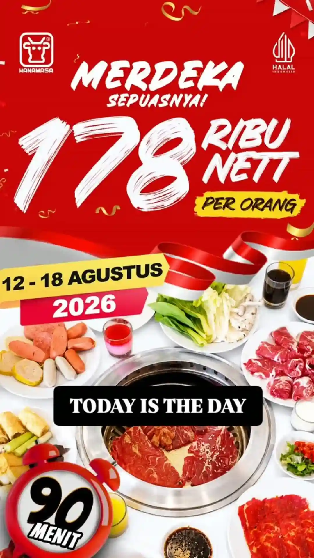 Promo Hanamasa Harga Spesial Merdeka Sepuasnya 178 Ribu 1 Promo Hanamasa Harga Spesial Merdeka Sepuasnya 178 Ribu
