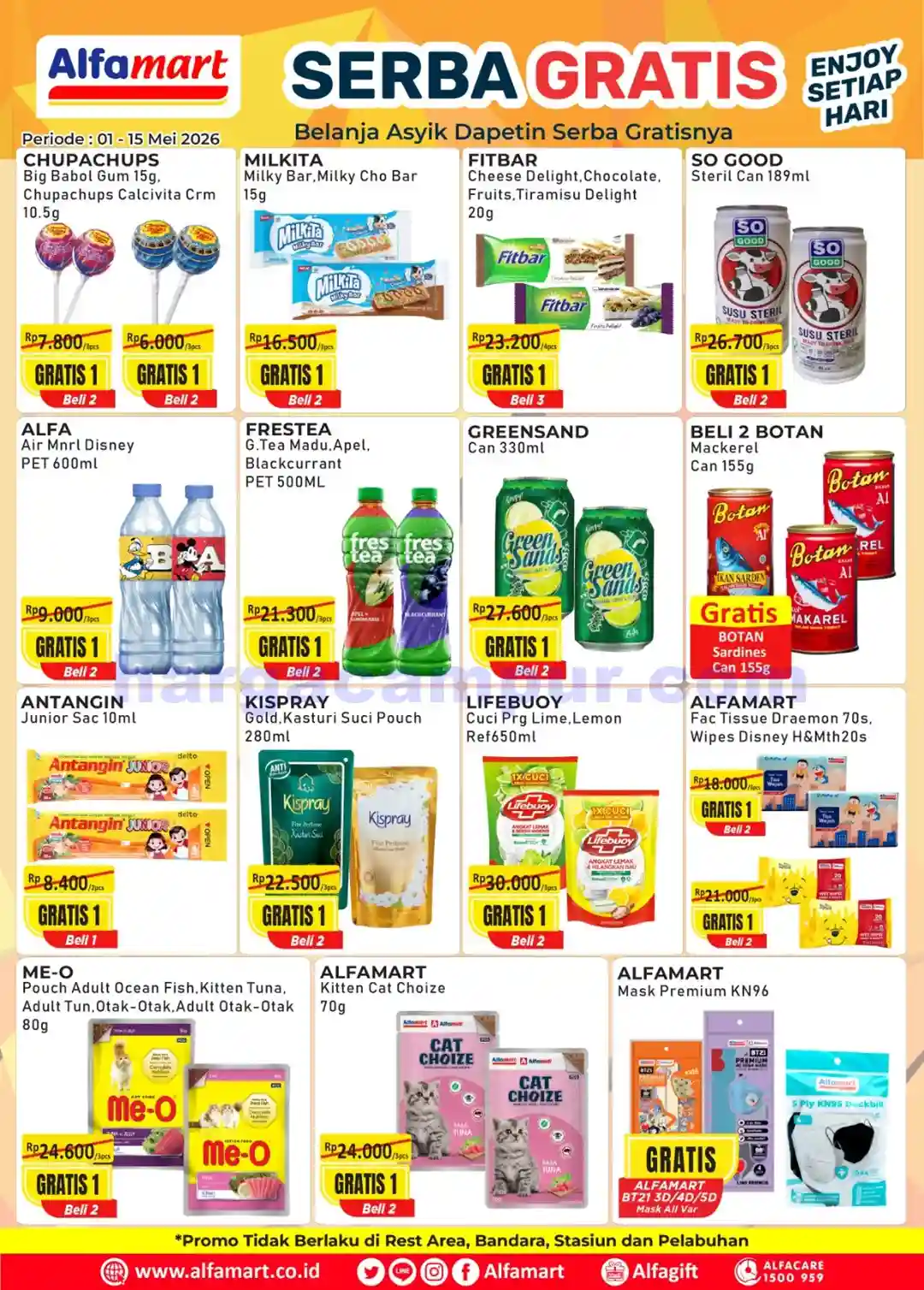 Promo Serba Gratis Alfamart Terbaru 1 - 15 Mei 2026 1 Promo Serba Gratis Alfamart Terbaru 1 - 15 Mei 2026.