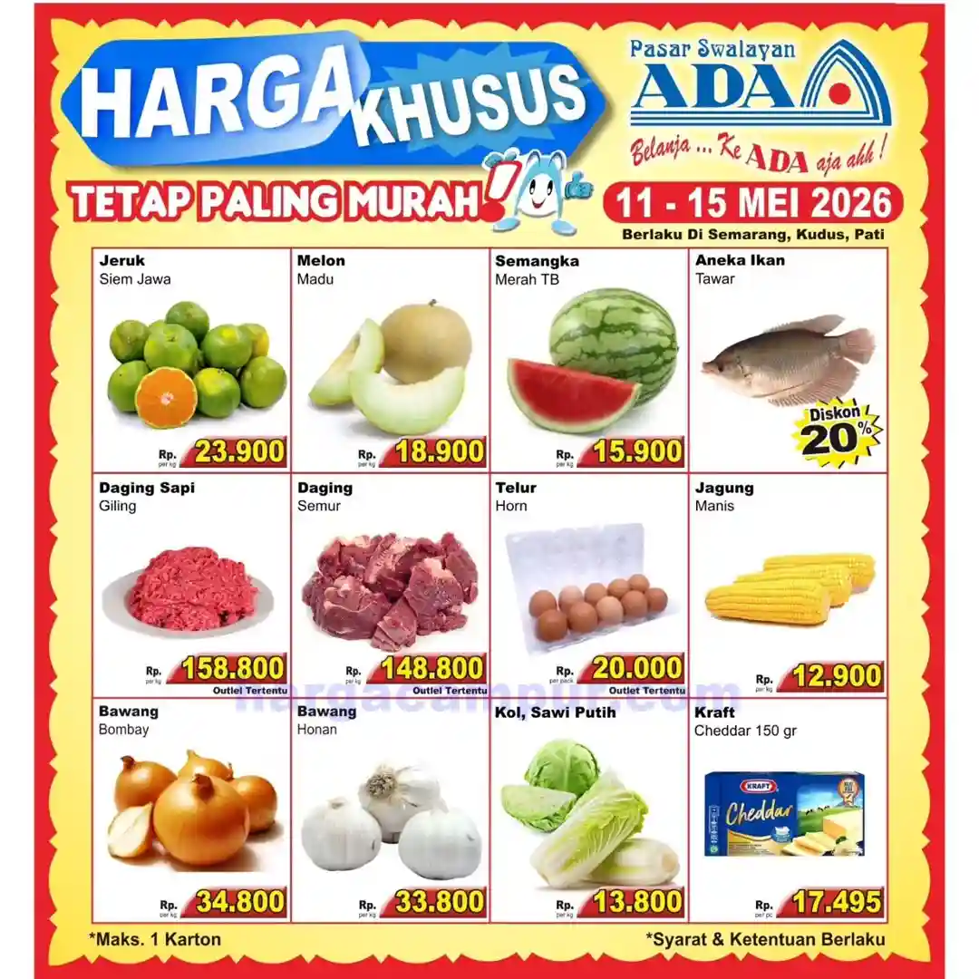 Promo Ada Swalayan Weekend Terbaru 16 - 17 Mei 2026 8 Katalog Promo Ada Swalayan Weekday Terbaru 11 15 Mei 2026 8