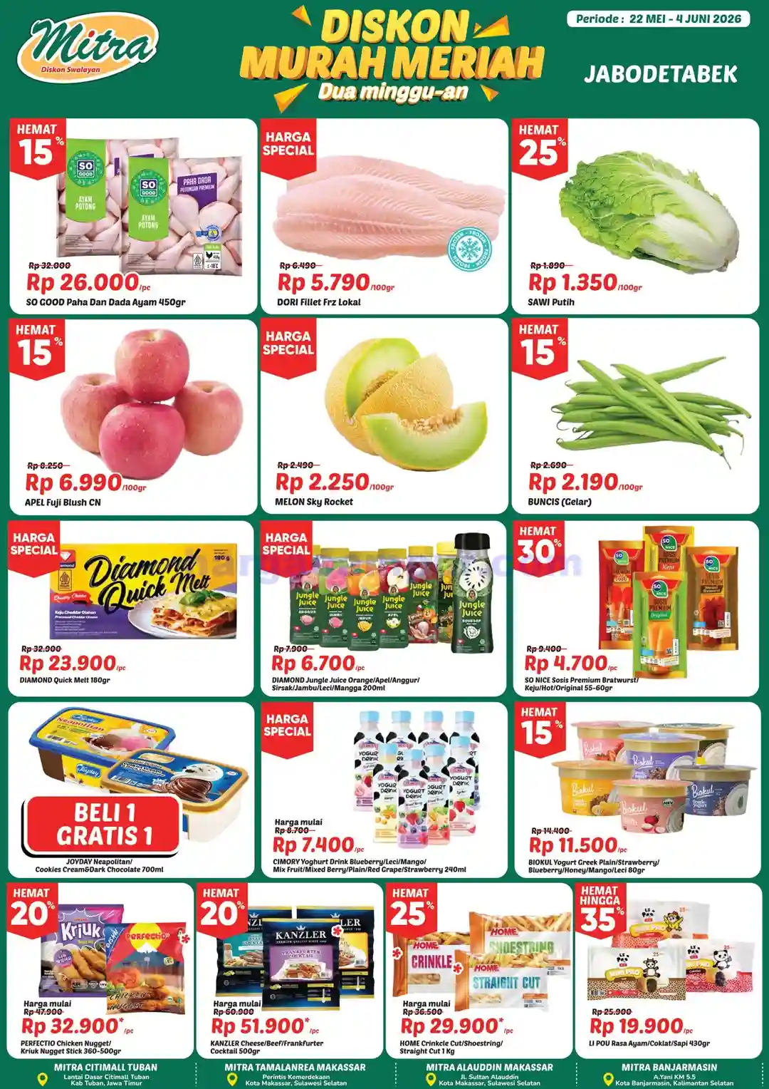 Katalog Promo Mitra Diskon Swalayan 22 Mei - 4 Juni 2026