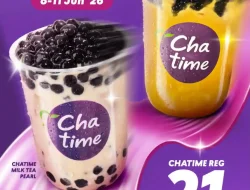 Promo Chatime Happy Weekday Minuman Hanya 21 Ribu