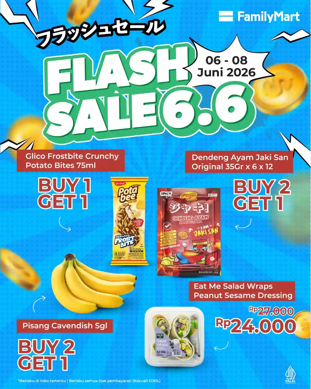 Promo FamilyMart Spesial Flash Sale 6.6 Harga Mulai 5 Ribuan 3 Promo FamilyMart Spesial Flash Sale 6.6 Harga Mulai 5 Ribuan