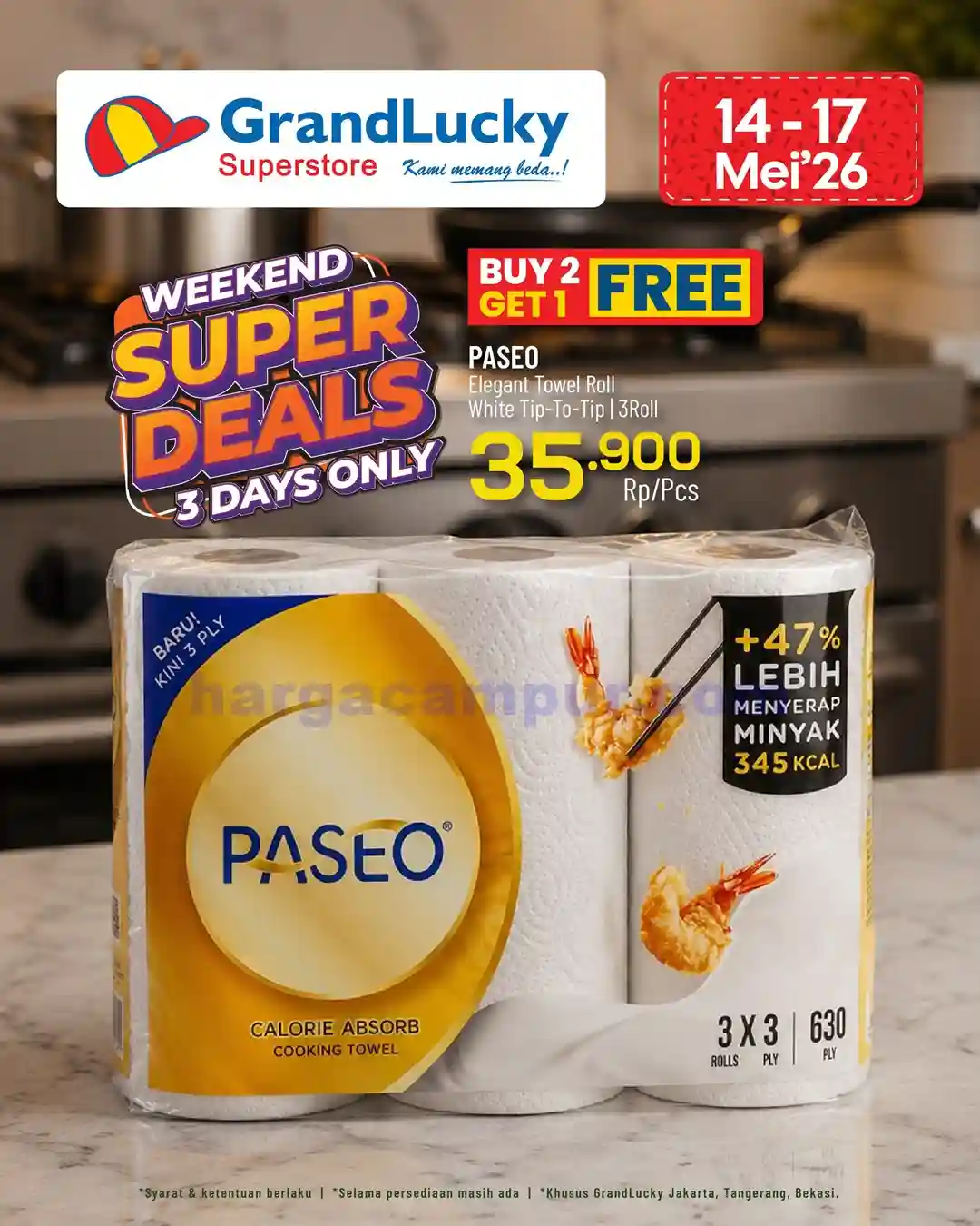Promo GrandLucky Weekend Super Deals 22 - 24 Mei 2026