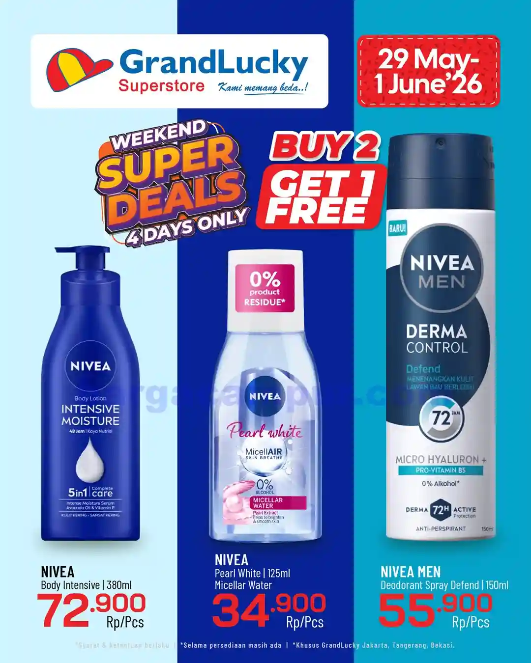 Promo GrandLucky Weekend Super Deals 29 - 31 Mei 2026