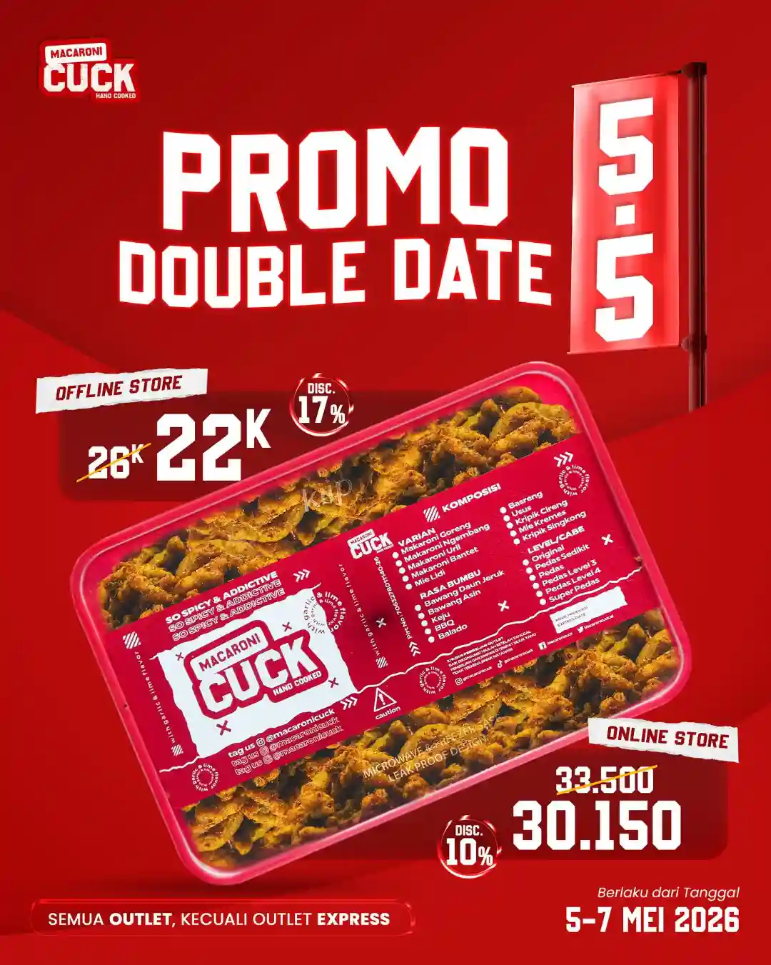 Promo Macaroni Cuck Double Date 5.5 Diskon Hingga 17% 1 Promo Macaroni Cuck Double Date 5.5 Diskon Hingga 17%