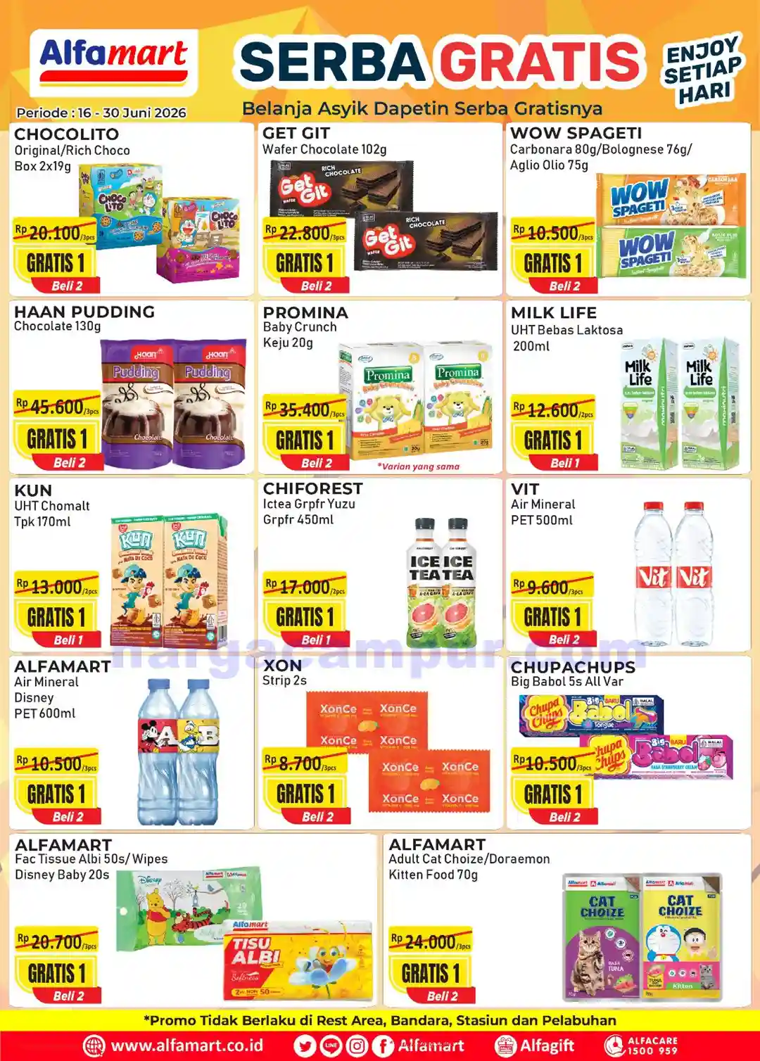 Promo Serba Gratis Alfamart Terbaru 1 - 15 Juli 2026 1 Promo Serba Gratis Alfamart Terbaru 16 - 30 Juni 2026.