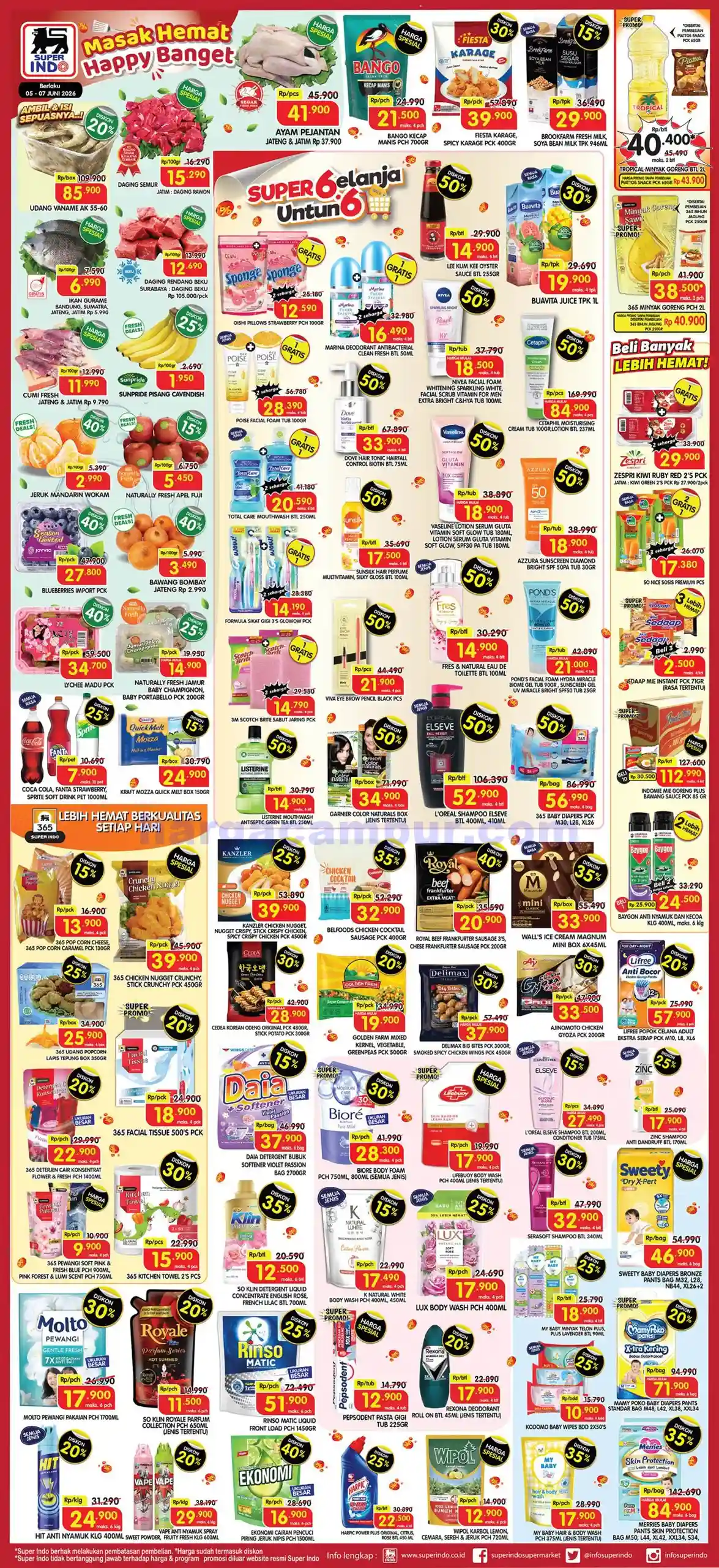 Katalog Promo JSM Superindo Weekend Terbaru 5 - 7 Juni 2026.