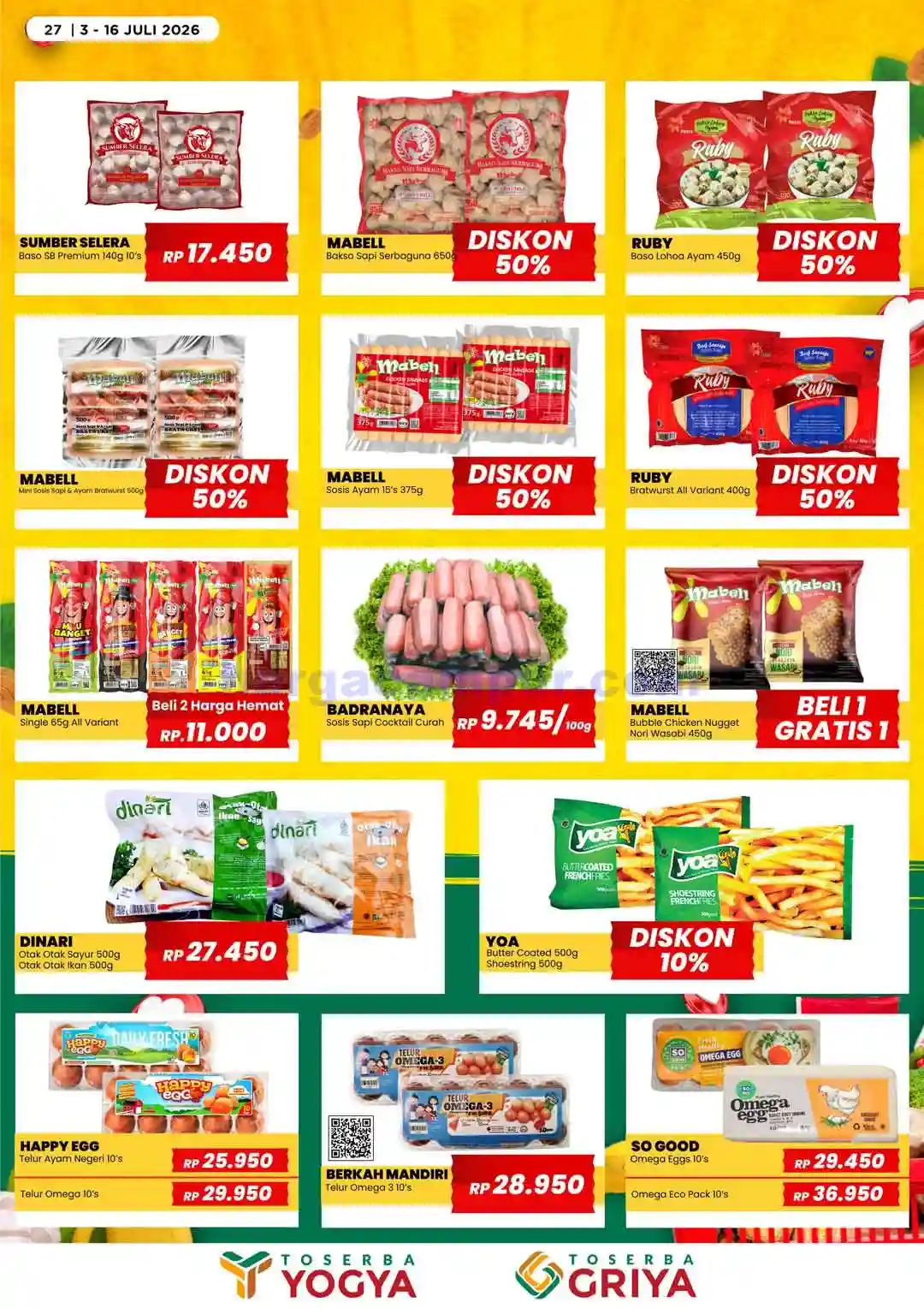 Katalog Promo Toserba Yogya Terbaru 17 - 30 Juli 2026 27 Katalog Promo Toserba Yogya Terbaru 3 16 Juli 2026 27