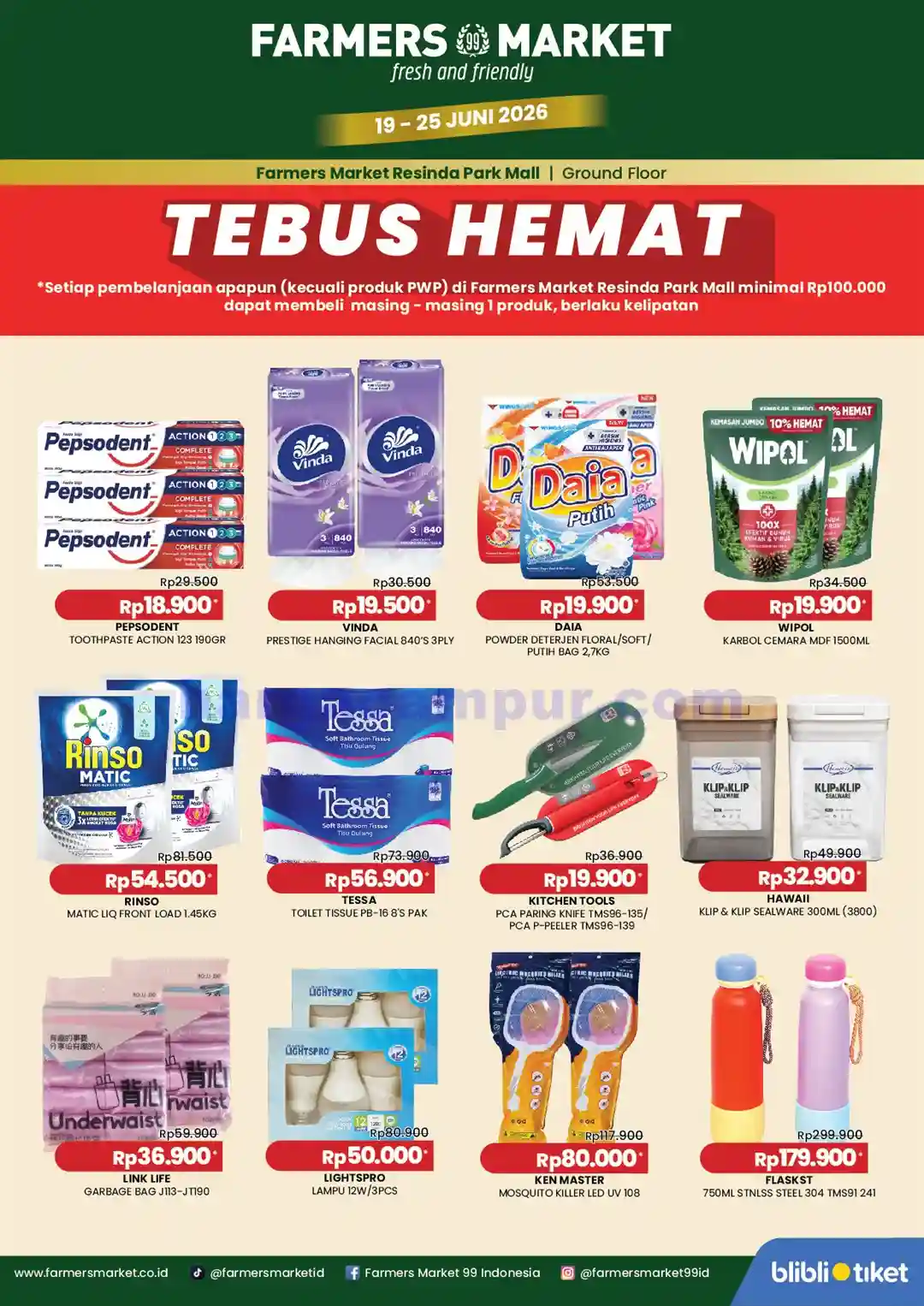 Promo Farmers Market Weekend Terbaru 26 - 28 Juni 2026 3 Promo Farmers Market Weekend Terbaru 19 - 21 Juni 2026.