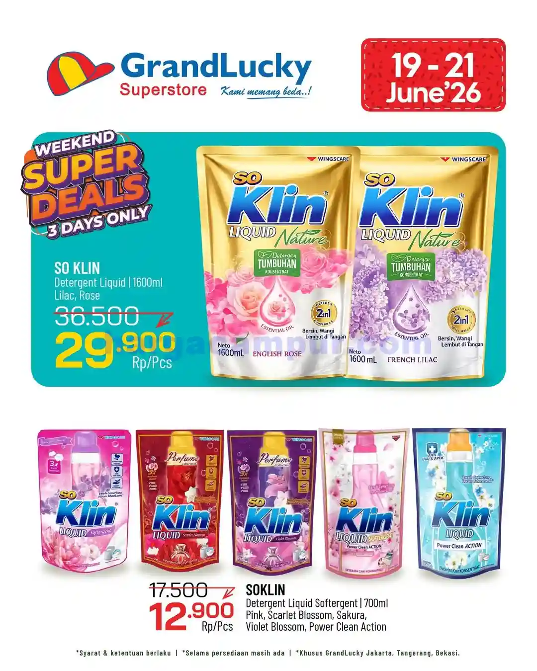 Promo GrandLucky Weekend Super Deals 19 - 21 Juni 2026 13 Promo GrandLucky Weekend Super Deals 19 - 21 Juni 2026.
