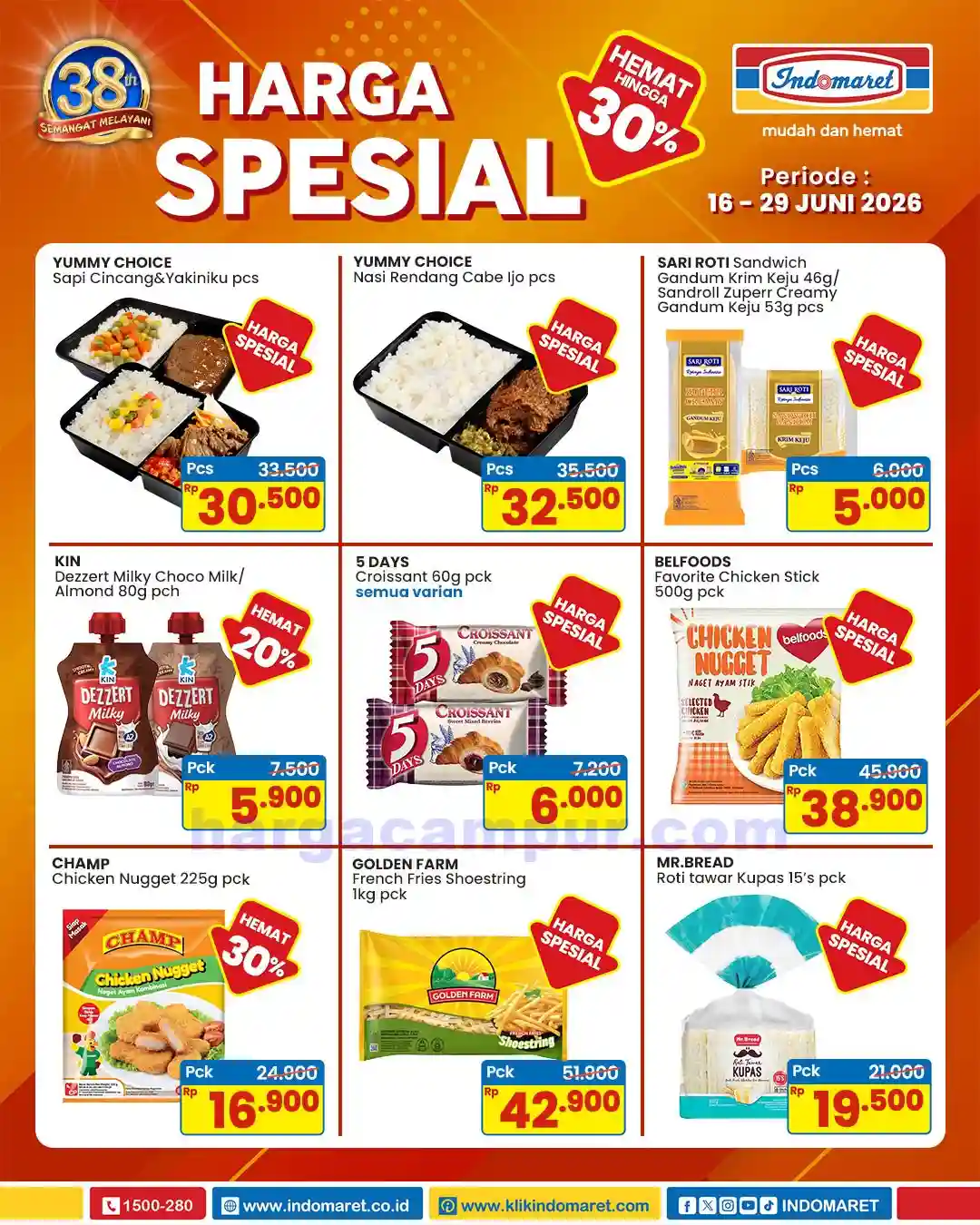 Promo Indomaret Harga Spesial Hemat Hingga 35% Produk Pilihan 9 Promo Indomaret Harga Spesial Hemat 16 - 29 Juni 2026.