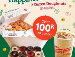 Promo Krispy Kreme Beli 2 Lusin Donat Harga Hanya 100 Ribu