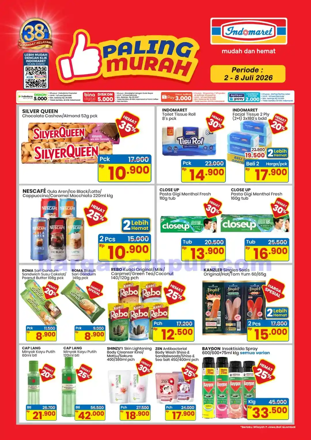 Katalog Promo JSM Indomaret Terbaru 3 - 5 Juli 2026 3 Promo PTW Indomaret Product Of The Week 2 - 8 Juli 2026.