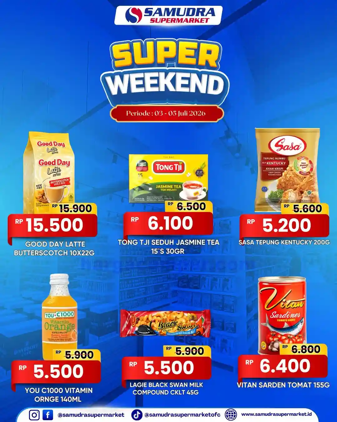 Promo Samudra Supermarket Weekend 10 - 12 Juli 2026 4 Promo Samudra Supermarket Weekend 3 5 Juli 2026 6