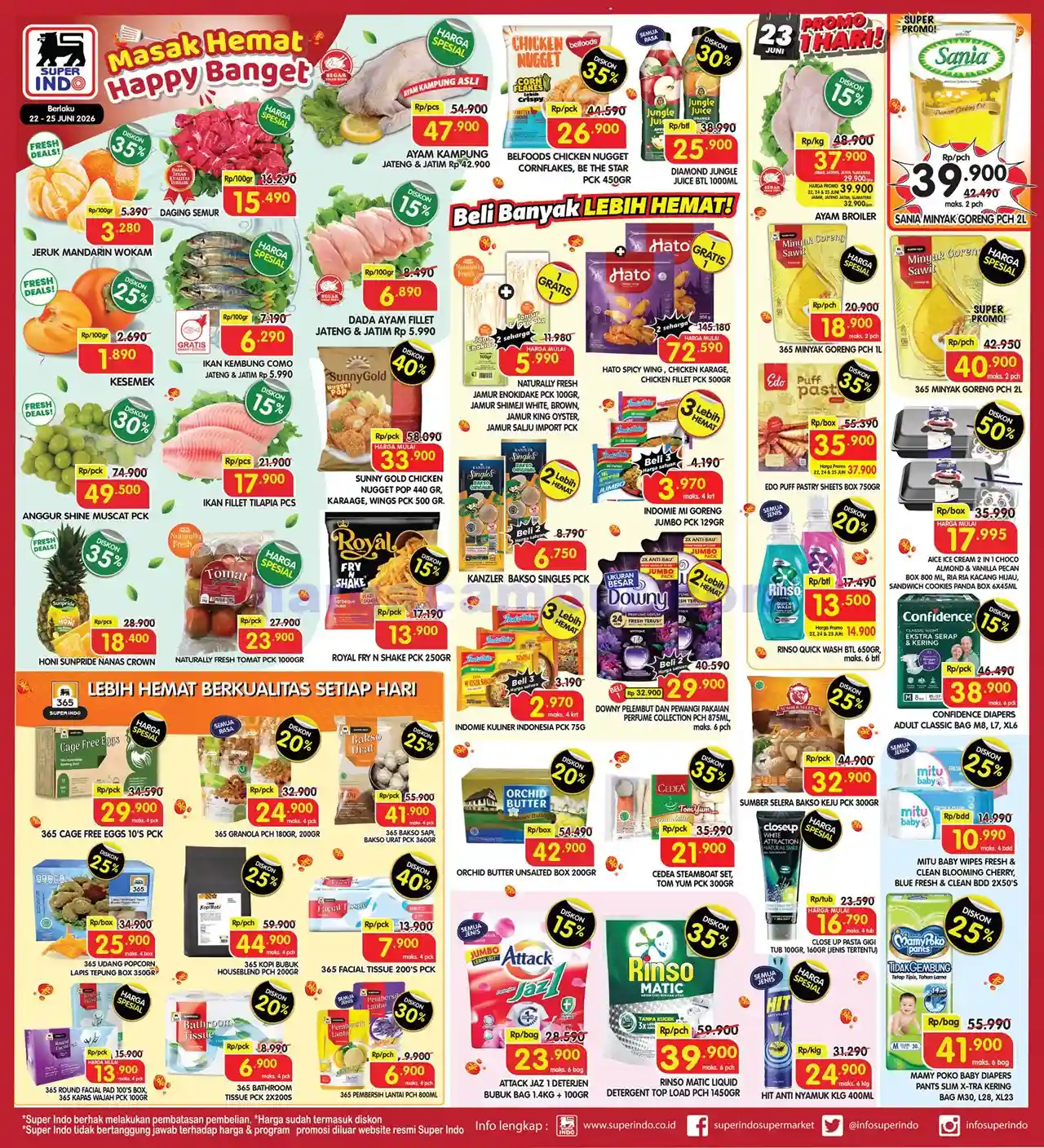 Katalog Promo JSM Superindo Weekday Terbaru 22 - 28 Juni 2026.