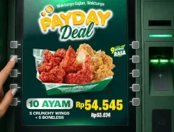 Promo Wingstop Payday Deal 10 Ayam Rp 54.545